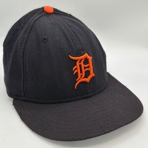 Vintage Detroit Tigers New Era 59Fifty fitted wool baseball hat cap, size 7 1/4